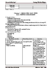 Giáo án Tin học lớp 5 - Chương trình cả năm - Năm học 2015-2016 - Phạm Thị Duyên